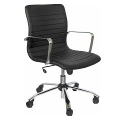 Sedia girevole UNISIT EPDC Euterpe Ecopelle nero