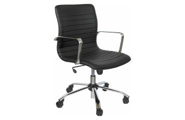 Sedia girevole UNISIT EPDC Euterpe Ecopelle nero