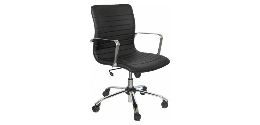 Sedia girevole UNISIT EPDC Euterpe Ecopelle nero