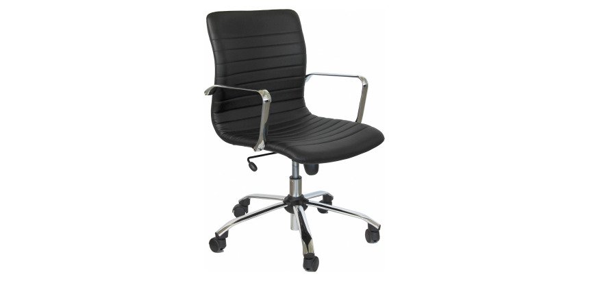 Sedia girevole UNISIT EPDC Euterpe Ecopelle nero