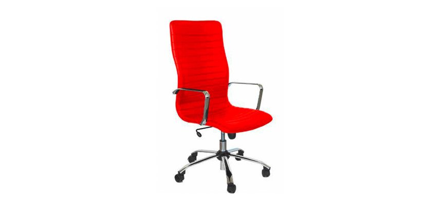 Sedia girevole UNISIT EPPC Euterpe Ecopelle rosso