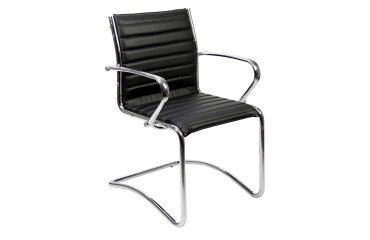 Sedia interlocutore UNISIT Pollux New PNV Ecopelle nero