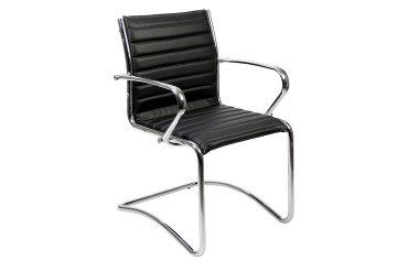 Sedia interlocutore UNISIT Pollux New PNV Ecopelle nero