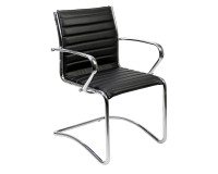 Sedia interlocutore UNISIT Pollux New PNV Ecopelle nero