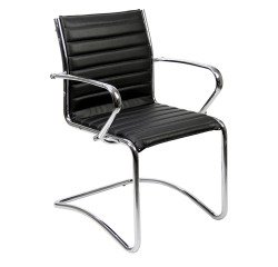 Sedia interlocutore UNISIT Pollux New PNV Ecopelle nero