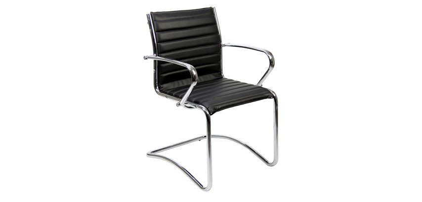 Sedia interlocutore UNISIT Pollux New PNV Ecopelle nero