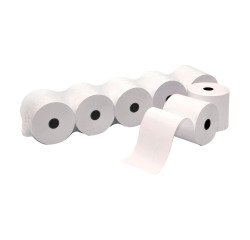 Carta termica in rotolo per calcolatrici e pos 48 g/m² 57 mm x 25 m 5 rotoli