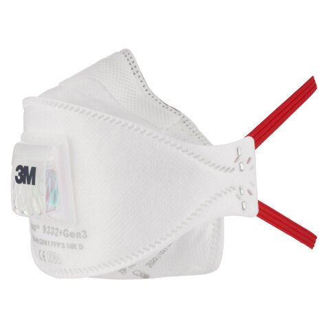Respiratore FFP3 con valvola 3M™ Aura™ 9332+Gen3, 10 unità