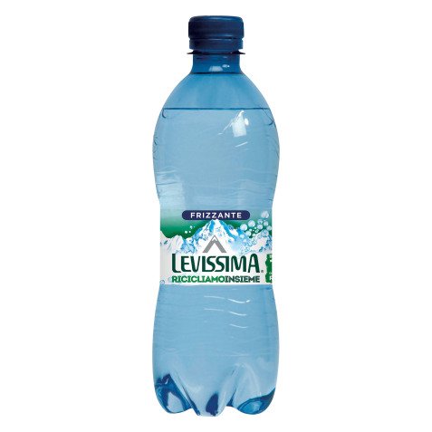 Acqua minerale frizzante Levissima 6 bottiglie RPET 0,5 L