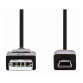 nedis Cable CCGP60300BK20 1 x USB 2.0 A Male to 1 x USB Mini 5-Pin Male 2m Black