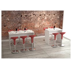 Tavolo alto ristoro Artexport Bianco 1.100 x 700 x 1.050 mm