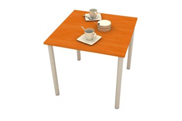 En_tavolo coffebreak noce chiaro 78x80x72dl