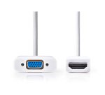 nedis 1 x HDMI Connector to 1 x VGA Female Cable 0.2m White