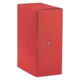 Scatola archivio Esselte Eurobox rosso presspan dorso