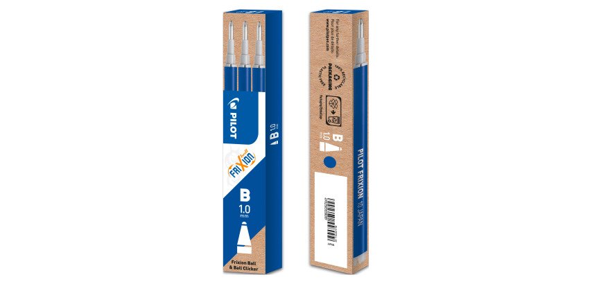 Refill x penna sfera Frixion tratto grosso 3 pezzi
