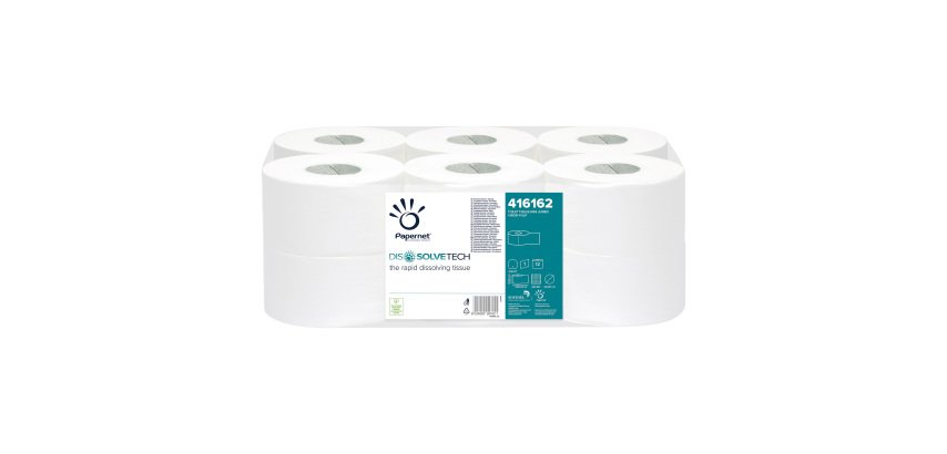 Carta igienica Mini Jumbo Papernet Dissolve Tech 12 rotoli