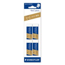 Gomma da cancellare STAEDTLER Mars Plastic Bianco 6,5 x 2,3 x 1,3 cm 4 unità