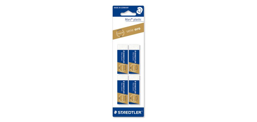 Gomma da cancellare STAEDTLER Mars Plastic Bianco 6,5 x 2,3 x 1,3 cm 4 unità