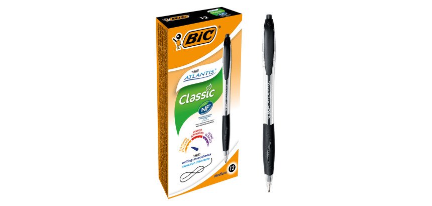 Penna sfera scatto Bic Atlantis Classic 12 pezzi