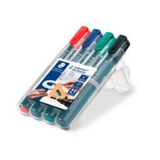 Marcatori permanenti STAEDTLER Lumocolor Tonda assortito 4 unità