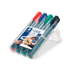 Marcatori permanenti STAEDTLER Lumocolor Tonda assortito 4 unità
