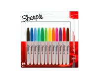 Sharpie Permanent Marker 1 mm Assorted 12 Pieces
