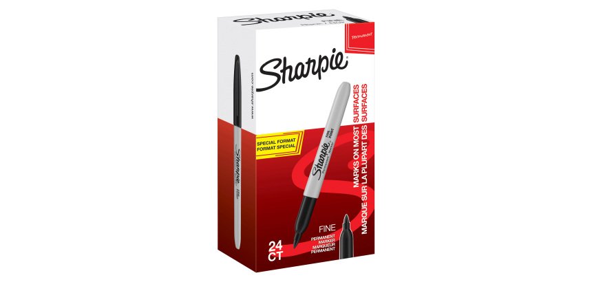 Marcatore Sharpie conica 1.0 mm nero 24 unità