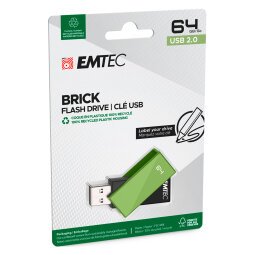 Chiavetta USB EMTEC C350 64 gb verde