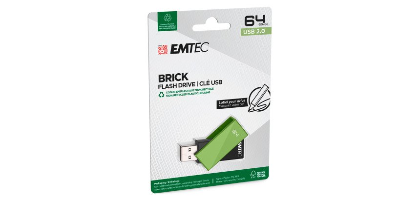 EMTEC usb flash drive green emtec 2.0 c350 64GB