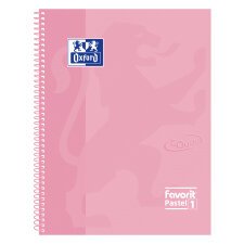 Quaderno spiralato OXFORD Favorit Pastel 1/3 A4 Rosa