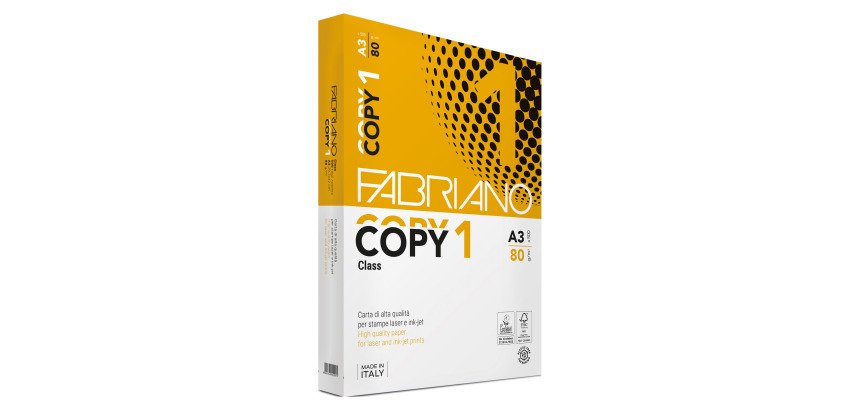 Carta Fabriano Copy 1 A3 80 g/m² 3 risme da 500 fogli