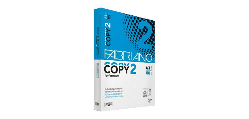 Carta Fabriano Copy 2 A3 80 g/m² 5 risme da 500 fogli