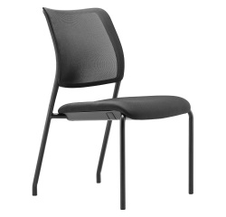 Poltroncina visitatore Sync Meet Dauphin con piedini senza braccioli
