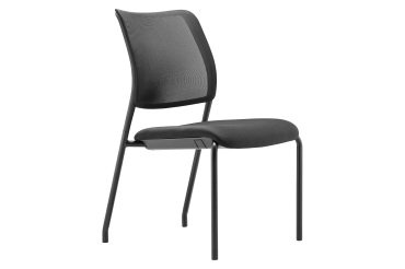 Poltroncina visitatore Sync Meet Dauphin con piedini senza braccioli