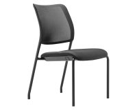 Poltroncina visitatore Sync Meet Dauphin con piedini senza braccioli