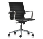 Sedia Star WH FP in rete schienale basso nero struttura cromata