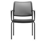 Poltroncina visitatore Sync Meet Dauphin con piedini e braccioli