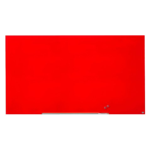 Lavagna magnetica in vetro Nobo Widescreen rosso 190 x 100 cm