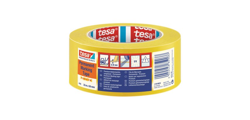 Nastro per segnalazione permanente tesa® Professional 4169 giallo, 50 mm x 33 m