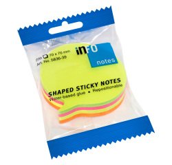 CAIMI Shaped notes assorted cube heart arrow apple message 3 Pieces