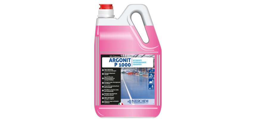 Detergente super sgrassante solventato Argonit P1000 Interchem 5 kg
