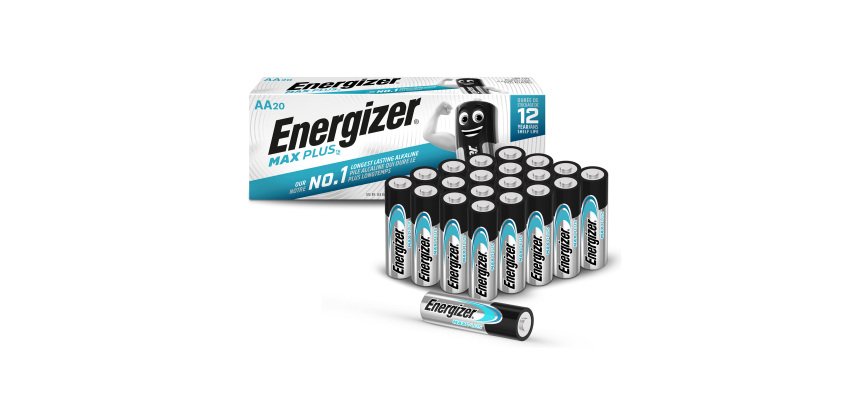 Energizer AA Alkaline Batteries Max Plus LR6 1.5V Pack of 20
