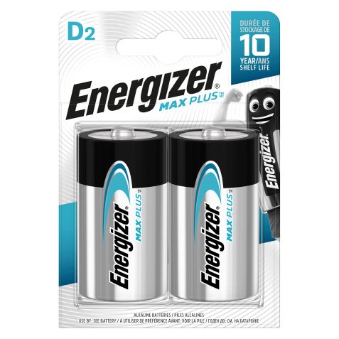 Pile Energizer Max Plus Torcia D 2 unità