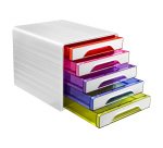 Cassettiera CEP Gloss Bianco 5 cassetti 28,8 x 36 x 27 cm