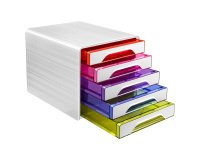 Cassettiera CEP Gloss Bianco 5 cassetti 28,8 x 36 x 27 cm