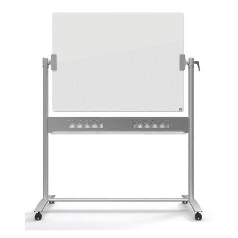 Nobo Freestanding Magnetic Mobile Whiteboard Glass 120 x 90 cm Brilliant White
