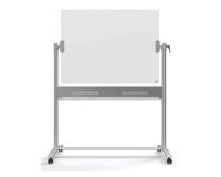 Nobo Freestanding Magnetic Mobile Whiteboard Glass 120 x 90 cm Brilliant White