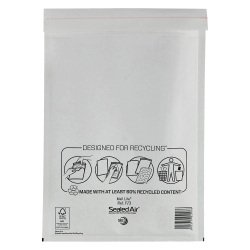 Buste imbottite Sealed Air F/3 - 22 x 33 cm - 79 g/m² bianco senza finestra chiusura autoadesiva - 50 unità