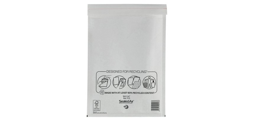 Mail Lite Padded Envelopes F/3 220 (W) x 330 (H) mm Peel and Seal White Pack of 50