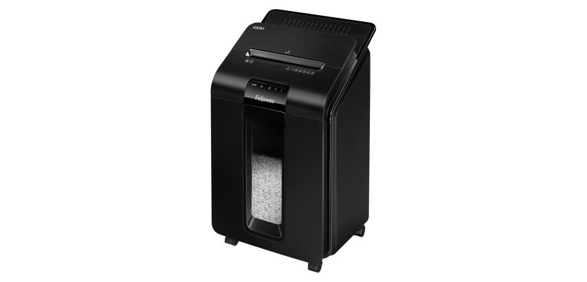 Distruggidocumenti Fellowes Automax 100M, taglio a microframmento, 100 fogli, nero